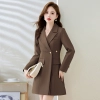 autumn design office style lady dress windbreaker blouse