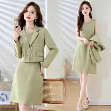 office cllection young lady work suits jacket + skirt model 9922