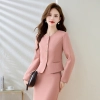 office cllection young lady work suits jacket + dress set model 9923