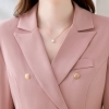 2025 double breasted women dress work suit uniform