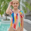 one-piece coloring fashion popular  bikini swimwear teen girl swimwear