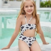 Europe style children girl two piece swimwear swimsuit bikini