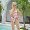 2022 print little girl swimwear girl student swimming wear cheap free shipping