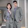 Erope style wine collar pant suits women men suits business work wear