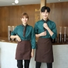 popular restaurant waiter waitress work shirt uniform (with apron and scarf)