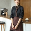 popular restaurant waiter waitress work shirt uniform (with apron and scarf)