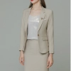 Europe style high quality beige office work skirt suit help desk staff uniform