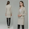 Europe style high quality beige office work skirt suit help desk staff uniform