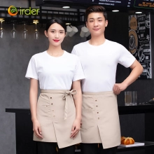 Split apron short apron for waiter store staff