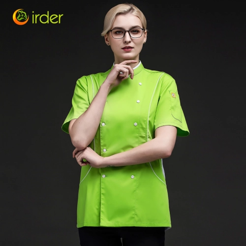 2022 summer candy color women chef jacket femal chef uniform