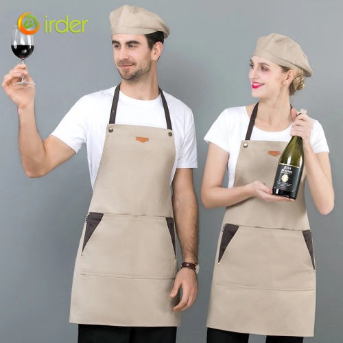 2024 khaki long halter apron waiter apron