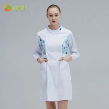 long sleeve floral waist hospital doctor coat female nurse coat uniform