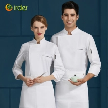 2025 Euopre style easy care fabric handsome chef working uniform jacket