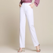 spring summer thin fabric women pant office work trousers