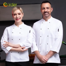 long sleeve easy care double breasted high quailty chef coat uniform