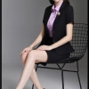 summer nice office style short sleeve work wear skirt suits uniform for women