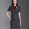 summer nice office style short sleeve work wear skirt suits uniform for women