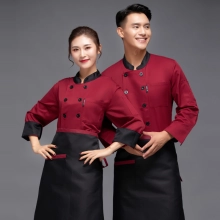 high quanlity low price chef jacket work uniform hotpot restaurant