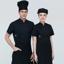 short sleeve thin fabaric summer chef  jacket work wear