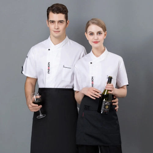 France design unisex design chef jacket summer short sleeve