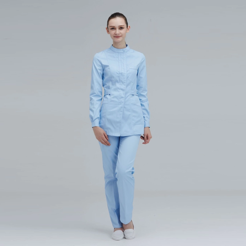 Europe style stand collar nurse/doctor suits blouse pant uniform