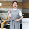 2022 coffee store bar staff uniform blouse with apron