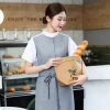 2022 coffee store bar staff uniform blouse with apron