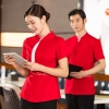 Chinese blouse restaurant hotel staff uniform for women and men