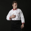 2025 fashion contrast button collar jacket uniform chef coat