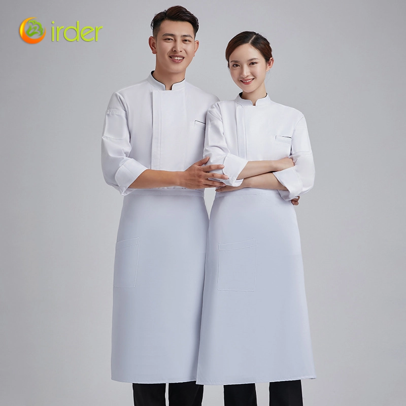 2025 autumn good quality fabric not button long sleeve chef coat cook uniform