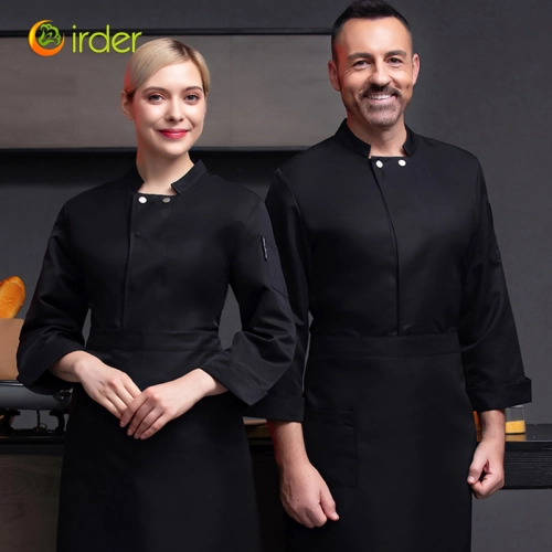 2022 autumn Germany restaurant chef uniform work coat for chef