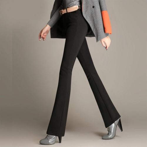 2025 autumn winter themal flecee women pant bootcut