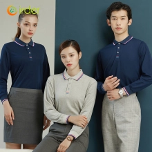 autumn long sleeve company team work uniform tshirt waiter uniform