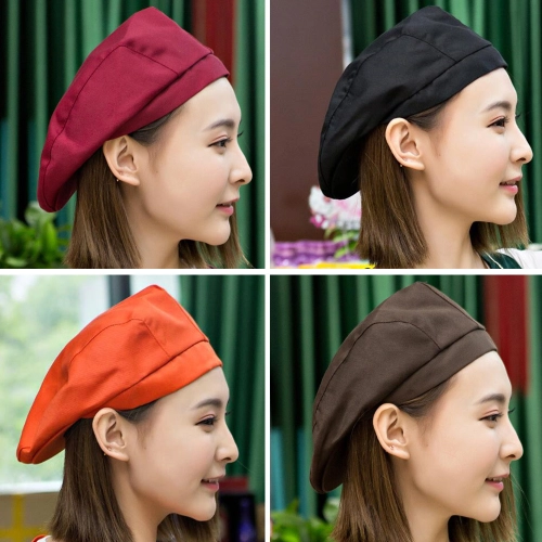 high quality Korea Chinese bar pub waiter chef cap hat beret hat wholesale