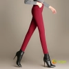 2022 autumn winter thermal thicken fleece lining  women's pencil trouser