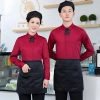 long sleeve restaurant cafe bar waiter staff jacket shirt uniform