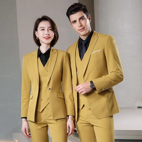 Europe design Peak lepal suits for women men business work suits uniform