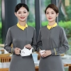 peter pan collar restaurant waitress uniform shirt jacket waiter uniform