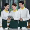 peter pan collar restaurant waitress uniform shirt jacket waiter uniform
