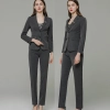 upgrade autumn winter design grey women pant suit company manager uniform