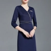 fashion flight attendant work dress uniform formal dress