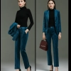 fashion flight attendant restaurant hotel staff uniform women work suits pant blazer