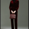 fashion high quality casual pleuche fabric double breasted women suit pant suit