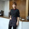 wing collar waiter wait staff shirt work uniform (with apron)