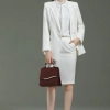 stewardess uniform young lady office work suit skirt suit uniform