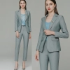 France design grace vogue easy care women pant suits uniform (blazer pant)