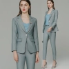 France design grace vogue easy care women pant suits uniform (blazer pant)