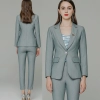 France design grace vogue easy care women pant suits uniform (blazer pant)