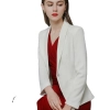 Europe vogue long sleeve one button white women suit blazer