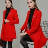 Europe America style fashion winter autumn woolen fabric women suit blazer shirt set